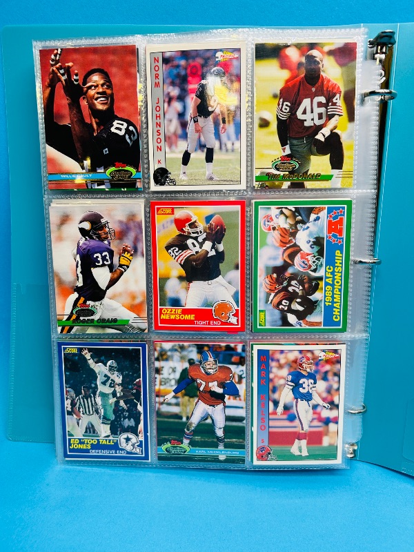 Photo 1 of 165489… final sale no returns/refunds- 252 mixed football cards in binder 