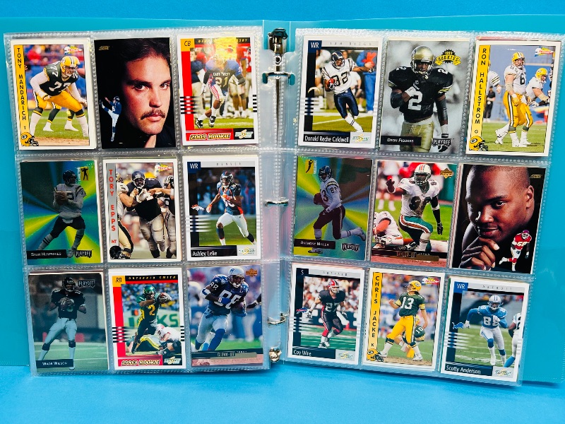 Photo 1 of 165489… final sale no returns/refunds- 252 mixed football cards in binder 