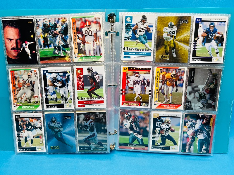 Photo 1 of 165489… final sale no returns/refunds- 252 mixed football cards in binder 