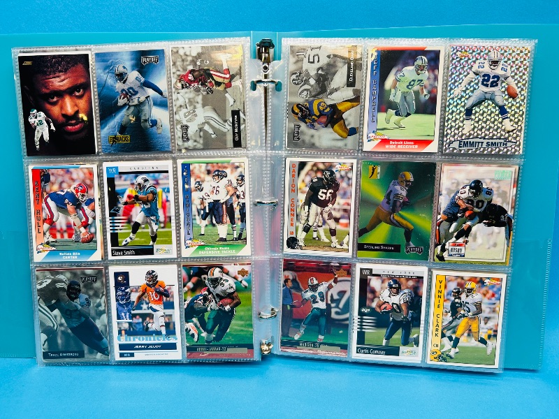 Photo 1 of 165489… final sale no returns/refunds- 252 mixed football cards in binder 