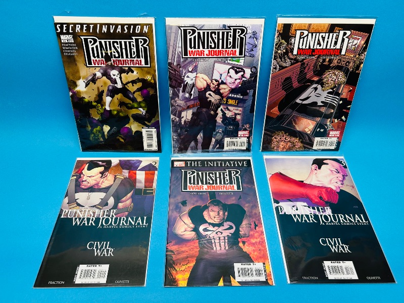 Photo 1 of 165499…6 punisher comics in plastic sleeves 