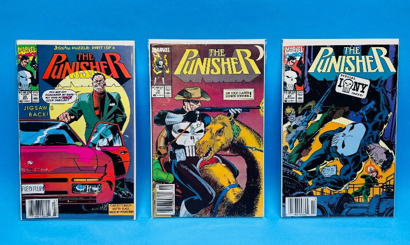Photo 1 of 165502…3 punisher comics in plastic sleeves 