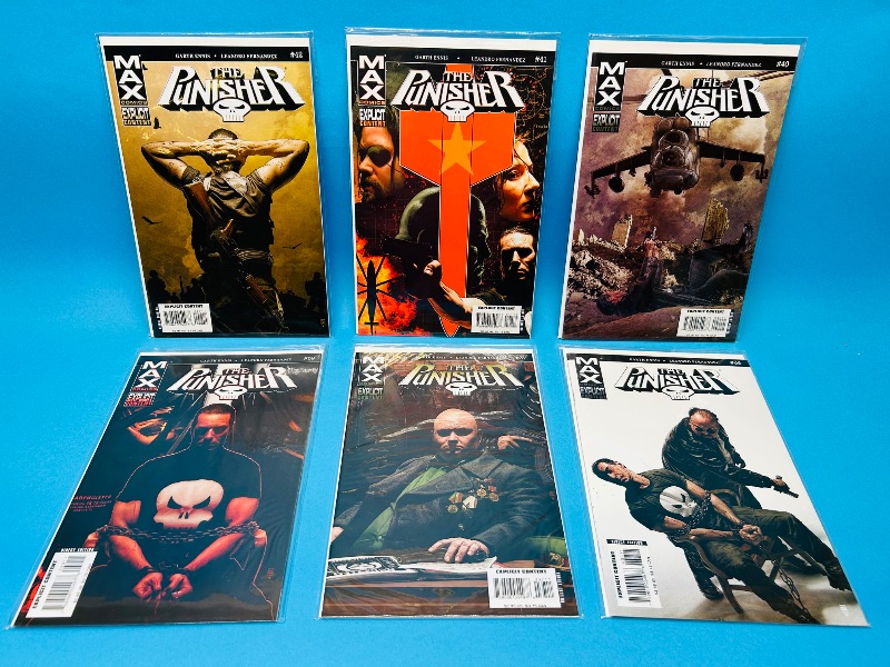 Photo 1 of 165506…6 punisher comics in plastic sleeves 