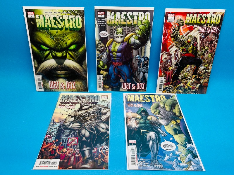 Photo 1 of 165518…Maestro #1-5 comics in plastic sleeves 