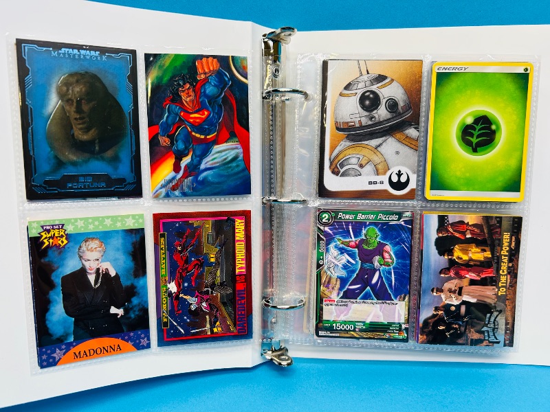 Photo 1 of 165543… final sale now returns/refunds -88 mixed character/trading cards in binder