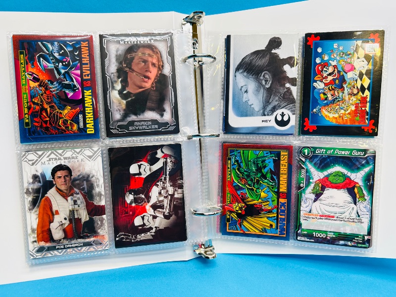 Photo 1 of 165543…  final sale now returns/refunds -88 mixed character/trading cards in binder 
