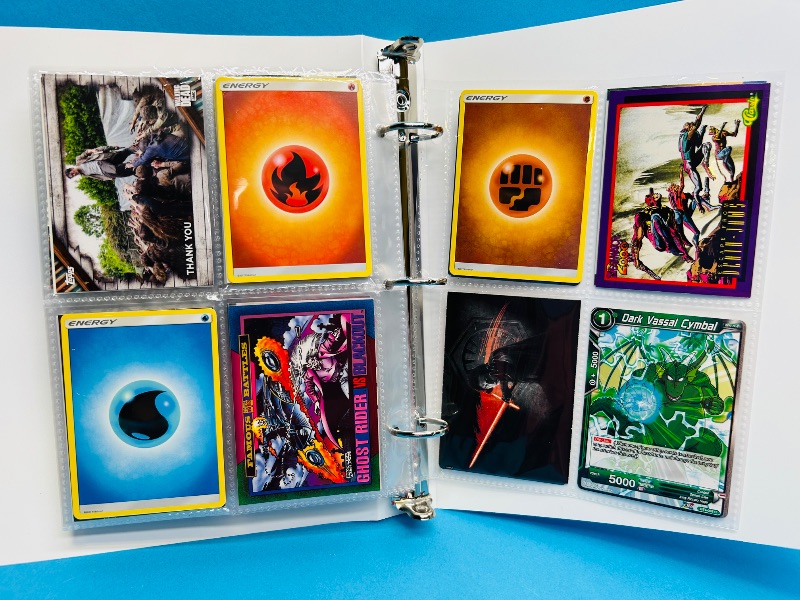Photo 1 of 165543…  final sale now returns/refunds -88 mixed character/trading cards in binder 