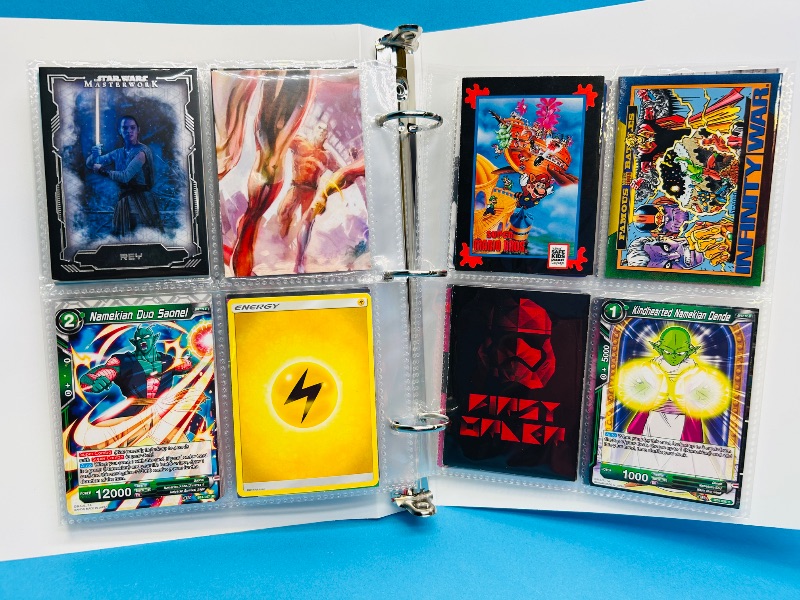 Photo 1 of 165543…  final sale now returns/refunds -88 mixed character/trading cards in binder 