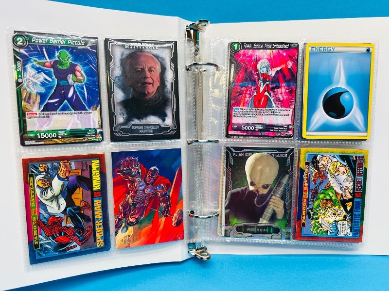 Photo 1 of 165543…  final sale now returns/refunds -88 mixed character/trading cards in binder 