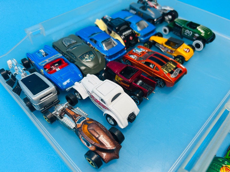 Photo 1 of 165544…28 die cast cars in case