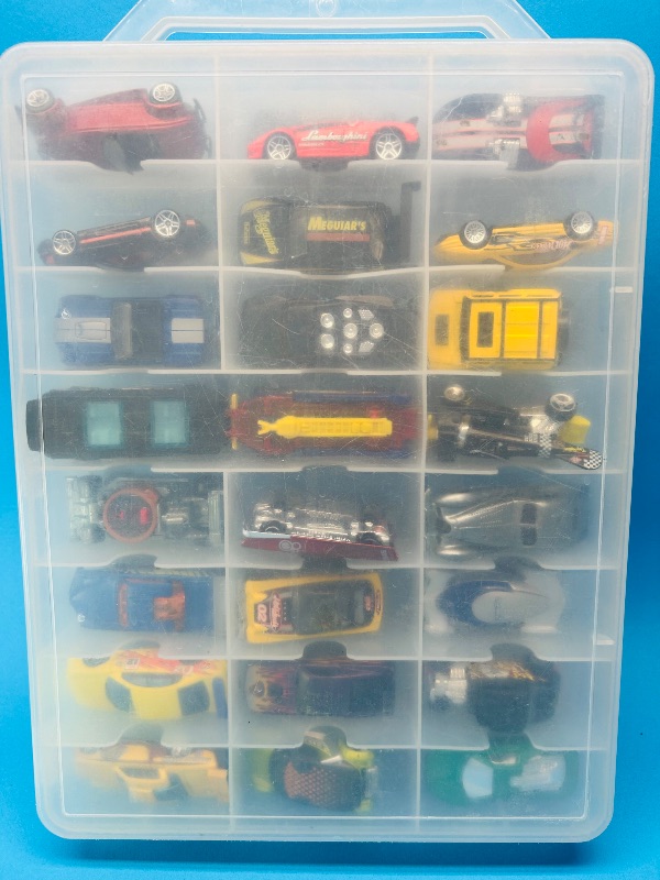 Photo 1 of 165545…48 die cast cars in two sided case