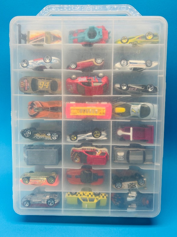 Photo 1 of 165545…48 die cast cars in two sided case