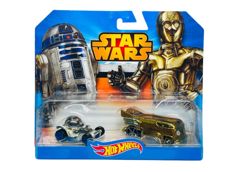 Photo 1 of 165554…hot wheels Star Wars die cast R2-D2 and C-3PO 