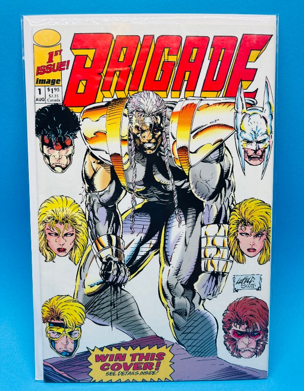 Photo 1 of 165567…Brigade 1st issue #1 comics in plastic sleeve 