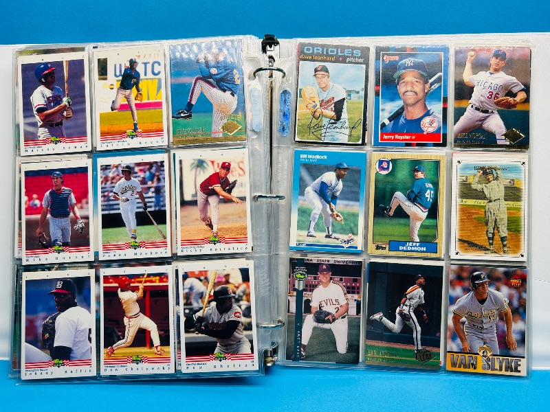 Photo 1 of 165570… final sale no returns/refunds-360 mixed baseball cards in binder