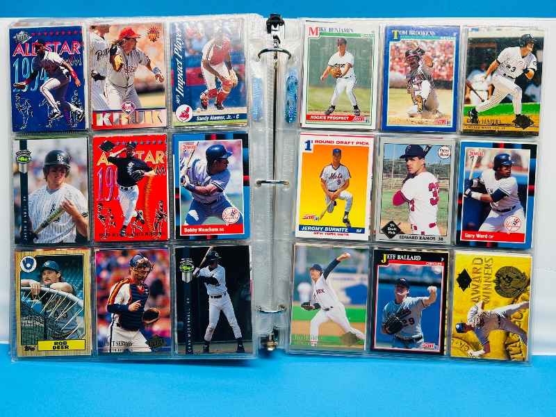 Photo 1 of 165570… final sale no returns/refunds-360 mixed baseball cards in binder