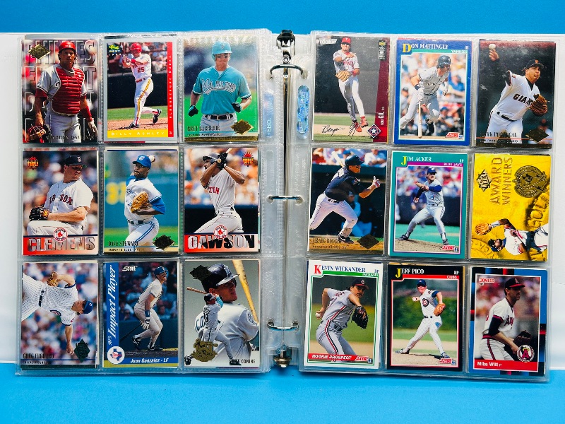 Photo 1 of 165570… final sale no returns/refunds-360 mixed baseball cards in binder