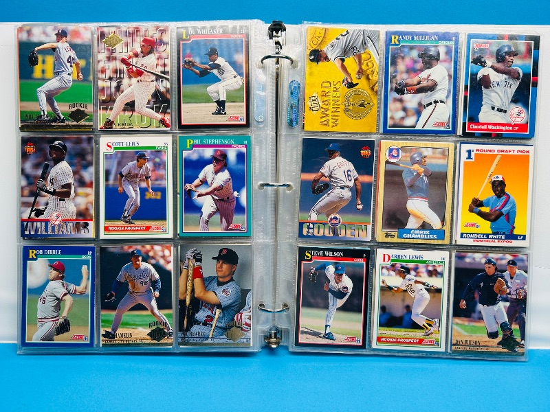 Photo 1 of 165570… final sale no returns/refunds-360 mixed baseball cards in binder