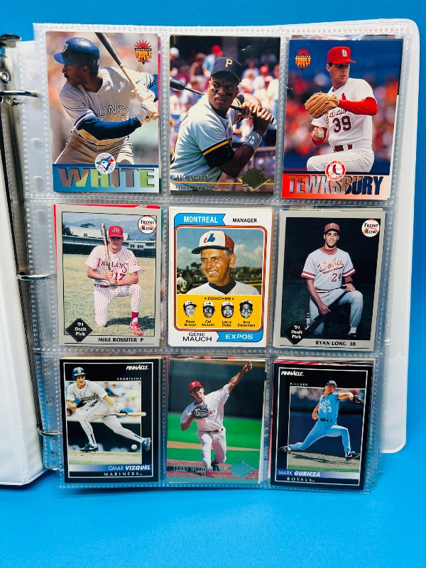 Photo 1 of 165570… final sale no returns/refunds-360 mixed baseball cards in binder