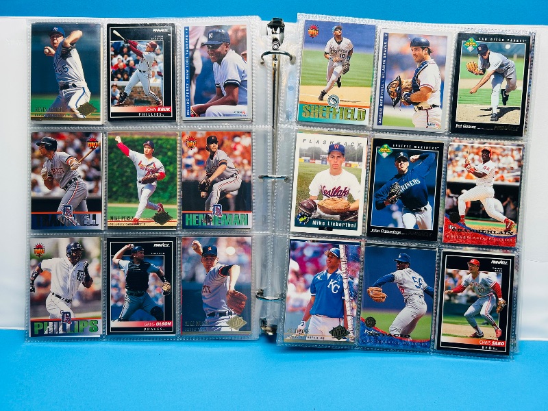 Photo 1 of 165570… final sale no returns/refunds-360 mixed baseball cards in binder