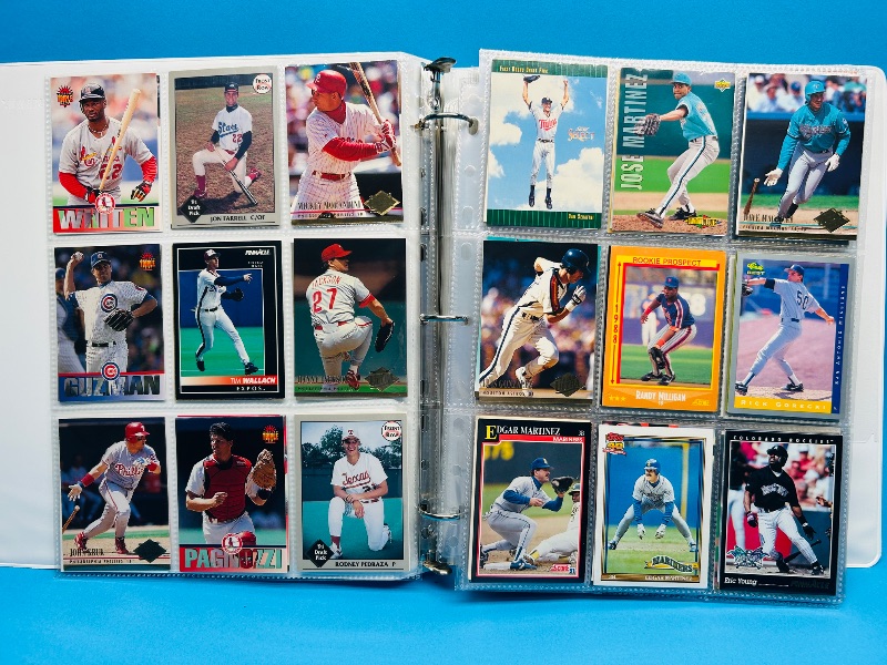 Photo 1 of 165570… final sale no returns/refunds-360 mixed baseball cards in binder