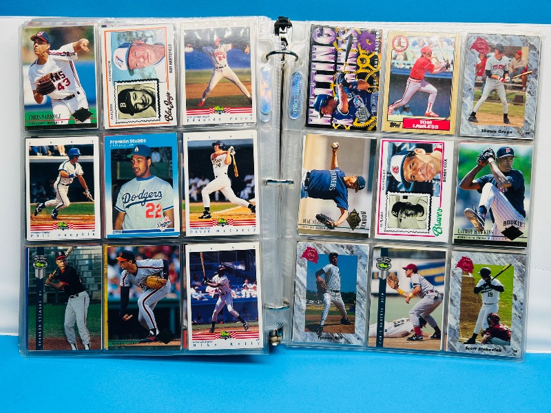 Photo 1 of 165570… final sale no returns/refunds-360 mixed baseball cards in binder