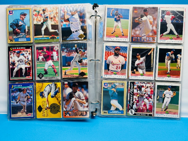 Photo 1 of 165570… final sale no returns/refunds-360 mixed baseball cards in binder
