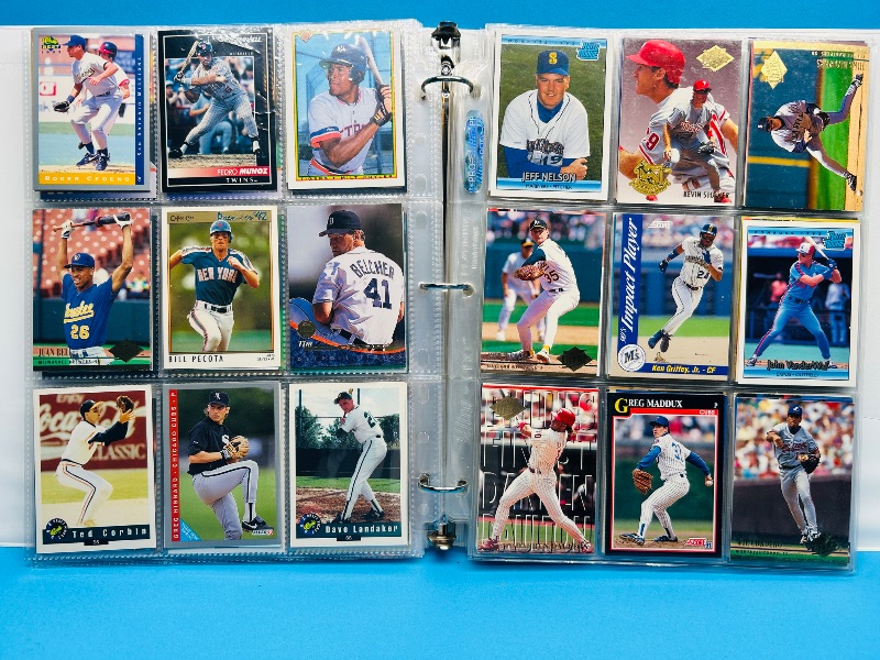 Photo 1 of 165570… final sale no returns/refunds-360 mixed baseball cards in binder