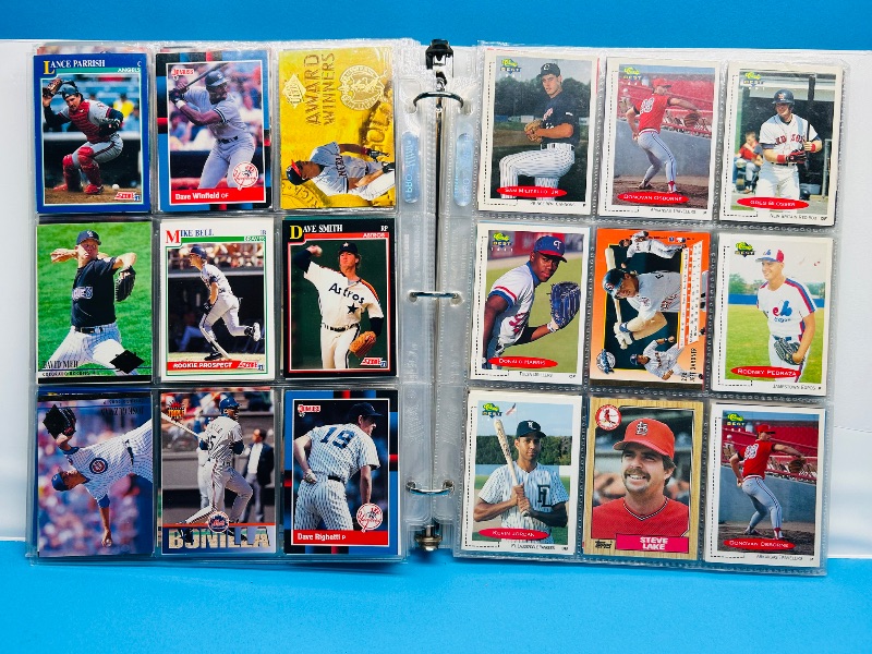 Photo 1 of 165570… final sale no returns/refunds-360 mixed baseball cards in binder