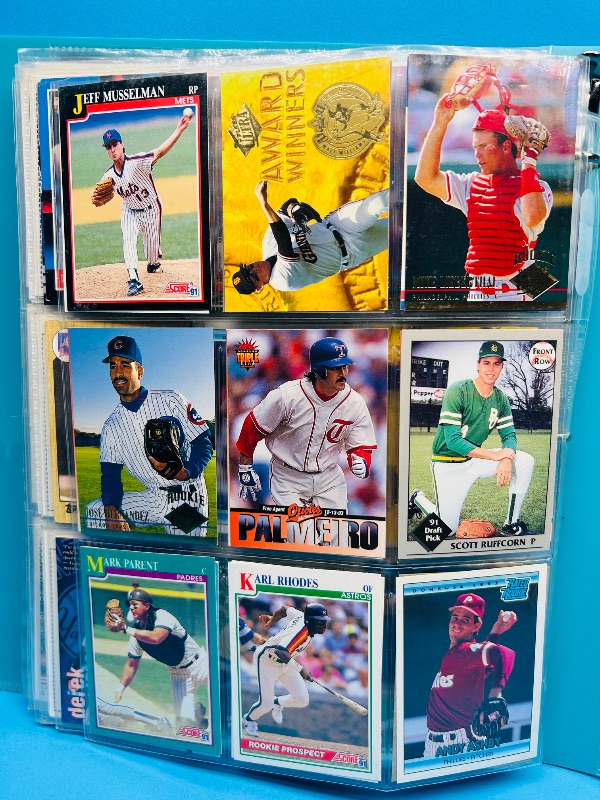 Photo 1 of 165571…final sale no returns/refunds-360 mixed baseball cards in binder 