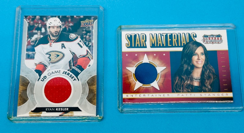 Photo 1 of 165581…game jersey and singer material cards