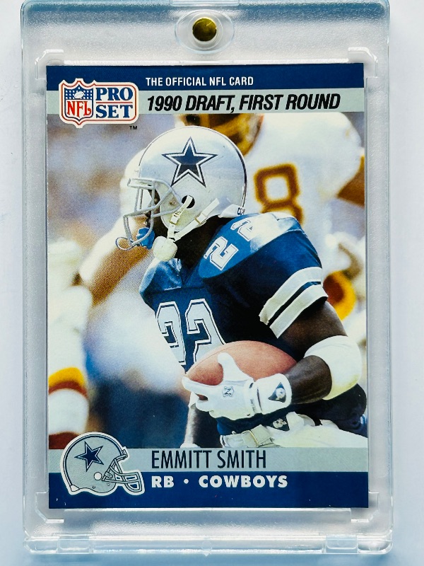Photo 1 of 165588…Rookie Emmitt Smith card 685  in hard plastic case