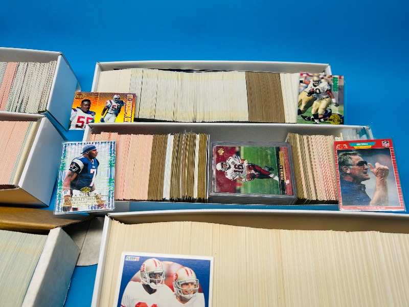 Photo 1 of 165589…final sale no returns/refunds- thousands of mixed sports cards-mostly baseball and football 