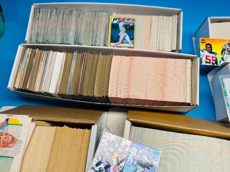 Photo 1 of 165589…final sale no returns/refunds- thousands of mixed sports cards-mostly baseball and football 