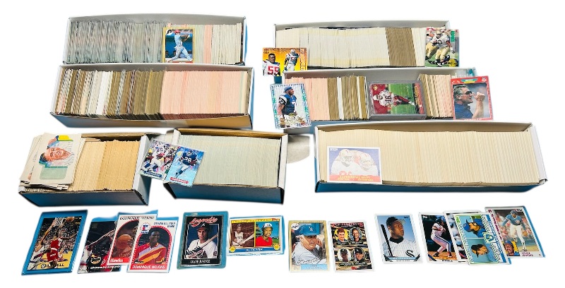 Photo 1 of 165589…final sale no returns/refunds- thousands of mixed sports cards-mostly baseball and football