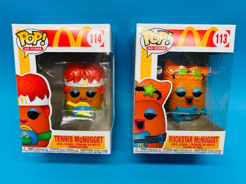 Photo 1 of 165595…2 Funko pop McDonald’s McNugget vinyl figures 