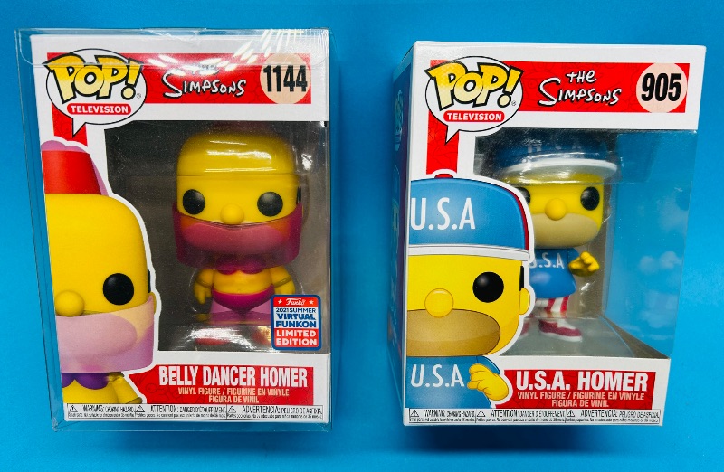 Photo 1 of 165596…2 Funko pop the Simpsons vinyl figures 