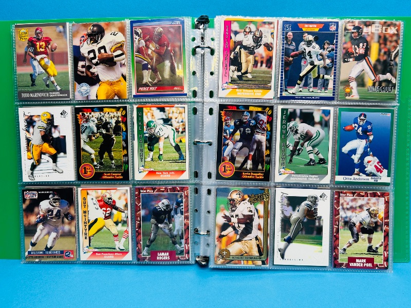 Photo 1 of 165597…final sale no return/refund-270 mixed football cards in binder