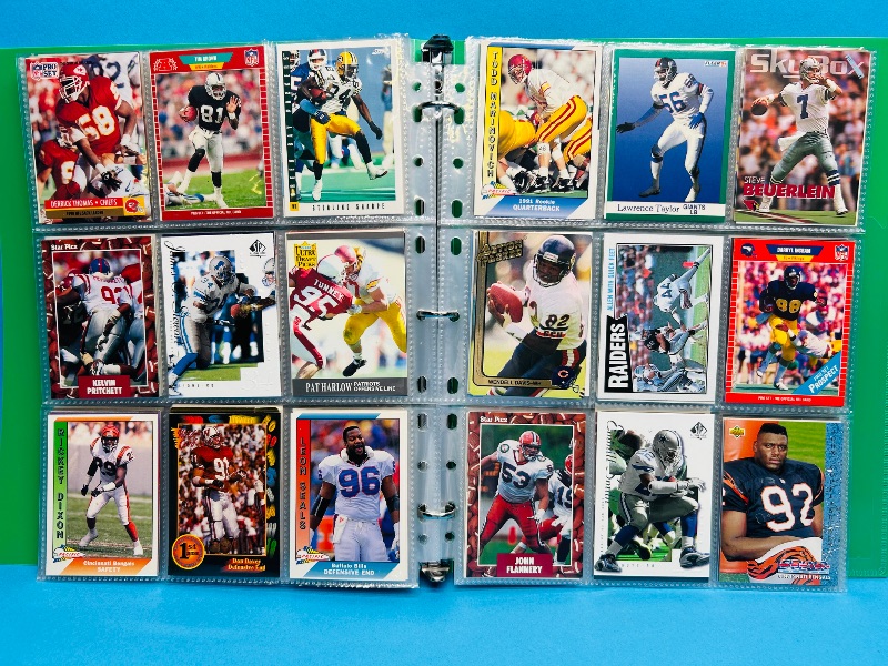 Photo 1 of 165597…final sale no return/refund-270 mixed football cards in binder