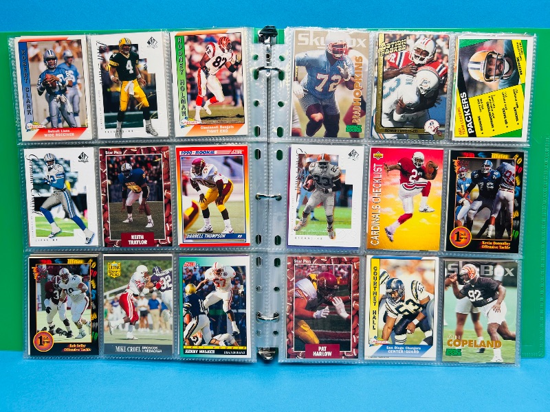 Photo 1 of 165597…final sale no return/refund-270 mixed football cards in binder