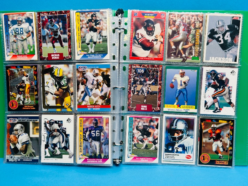 Photo 1 of 165597…final sale no return/refund-270 mixed football cards in binder