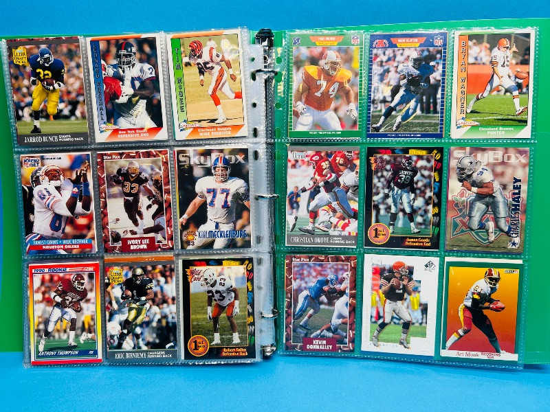 Photo 1 of 165597…final sale no return/refund-270 mixed football cards in binder