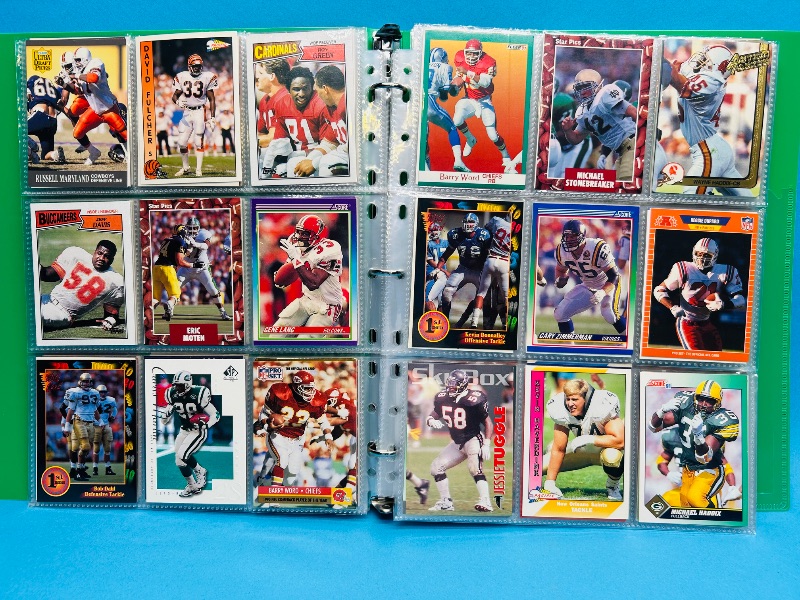 Photo 1 of 165597…final sale no return/refund-270 mixed football cards in binder