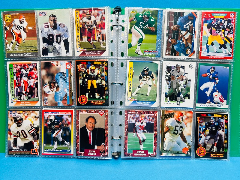 Photo 1 of 165597…final sale no return/refund-270 mixed football cards in binder