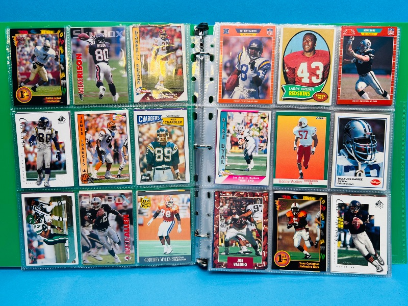 Photo 1 of 165597…final sale no return/refund-270 mixed football cards in binder