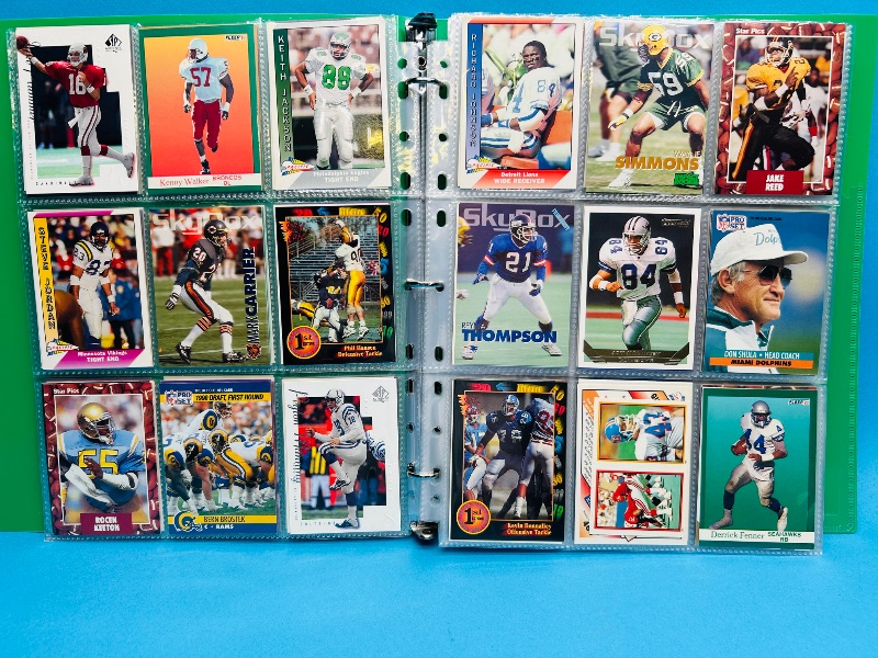 Photo 1 of 165597…final sale no return/refund-270 mixed football cards in binder