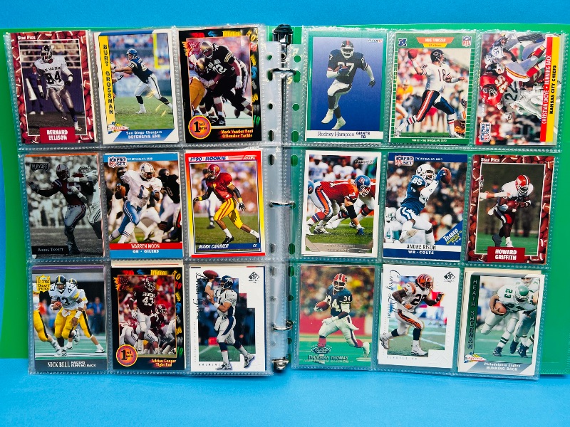 Photo 1 of 165597…final sale no return/refund-270 mixed football cards in binder