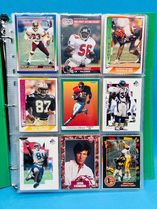Photo 1 of 165597…final sale no return/refund-270 mixed football cards in binder