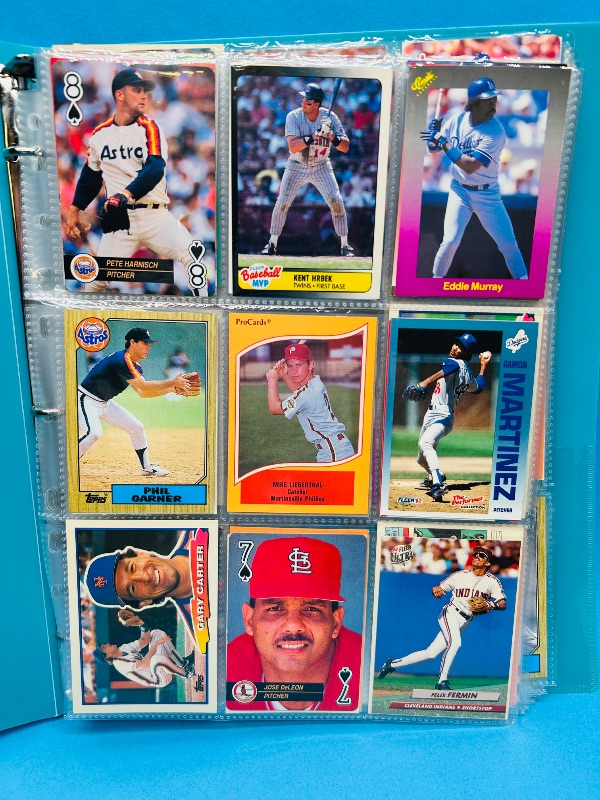 Photo 1 of 165598…final sale no return/refund-270 made mixed  baseball cards in binder 