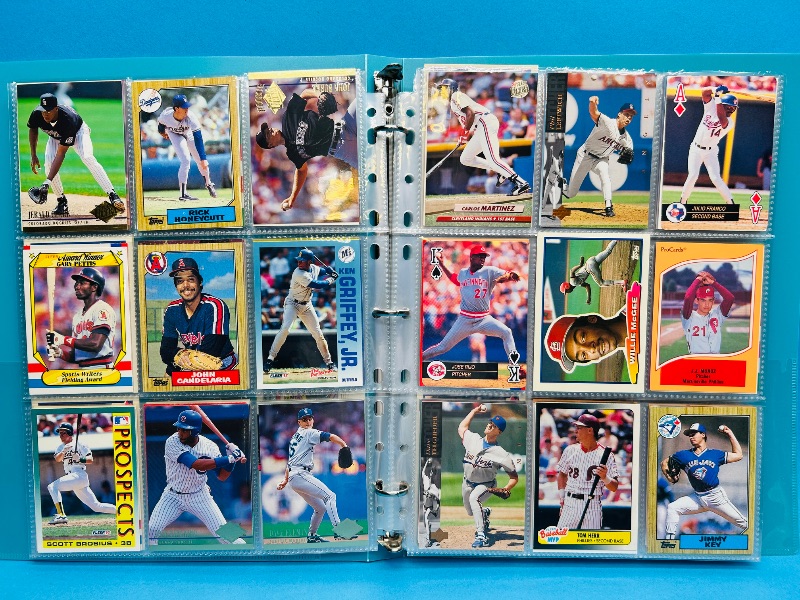 Photo 1 of 165598…final sale no return/refund-270 made mixed  baseball cards in binder 